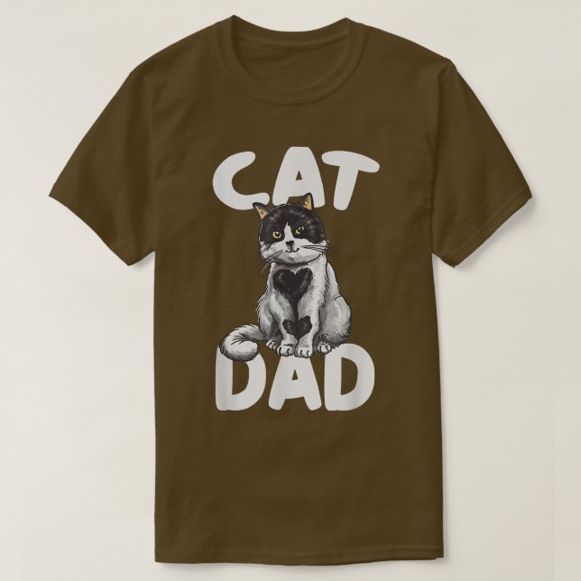 Best Cat Vater Shirt Vathers Day Kitty Daddy Papa  (Design vorne)