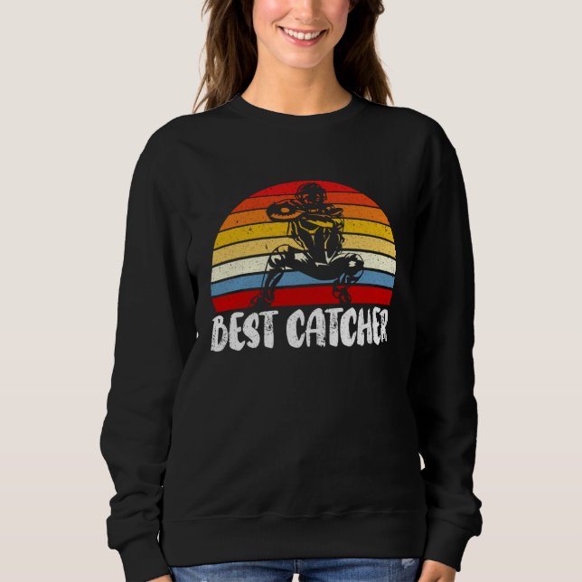 Best Catcher Baseball Player Baseball Coach Sports Sweatshirt (Vorderseite)