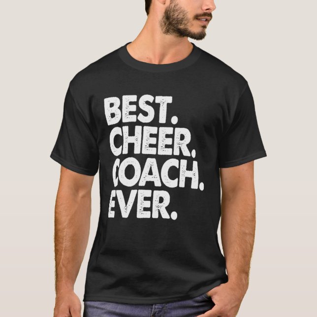 Best Cheer Coach Ever   Men  Party T-Shirt (Vorderseite)