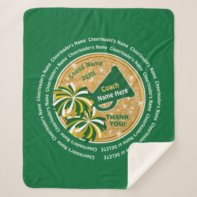Best Cheer Coach Geschenke, ALL Cheerleader's Name Sherpadecke (Vorderseite)