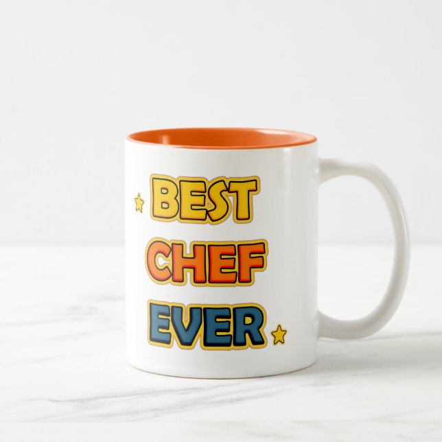 Best Chef ever Zweifarbige Tasse (Rechts)