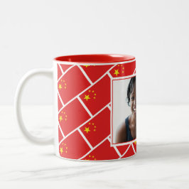 BEST CHINESE MUM Flag-Foto für Personalisierte CHI Zweifarbige Tasse
