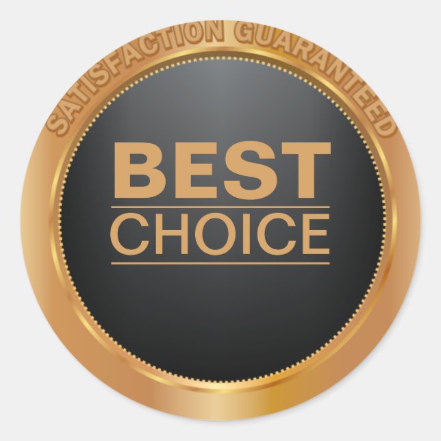 Best Choice Bronze Metallic Sticker (Vorderseite)