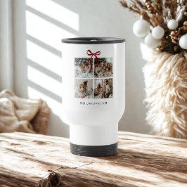 Best Christmas Ever Family Foto Collage Geschenk Reisebecher