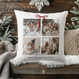 Best Christmas Ever Foto Collage | Familiengeschen Kissen