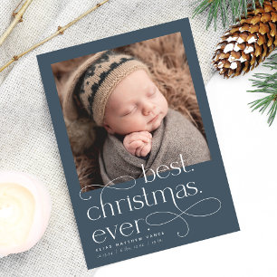 Best Christmas Ever Holiday Birth Announcement Ankündigung