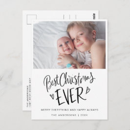 Best Christmas Ever New Baby Christmas Postkarte