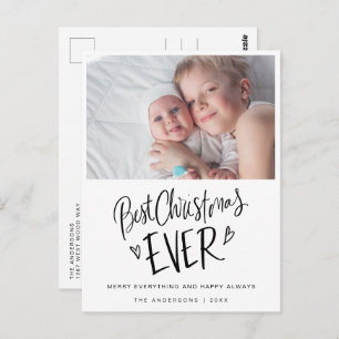 Best Christmas Ever New Baby Christmas Postkarte