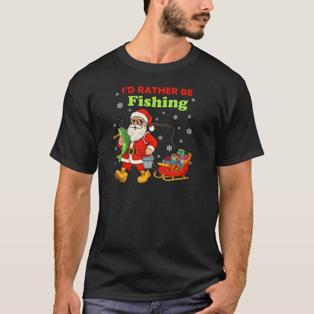 ​Best Christmas Gift for a Fisherman T-Shirt (Vorderseite)