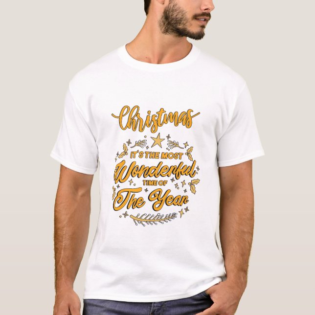 Best Christmas Men White T-Shirt (Vorderseite)