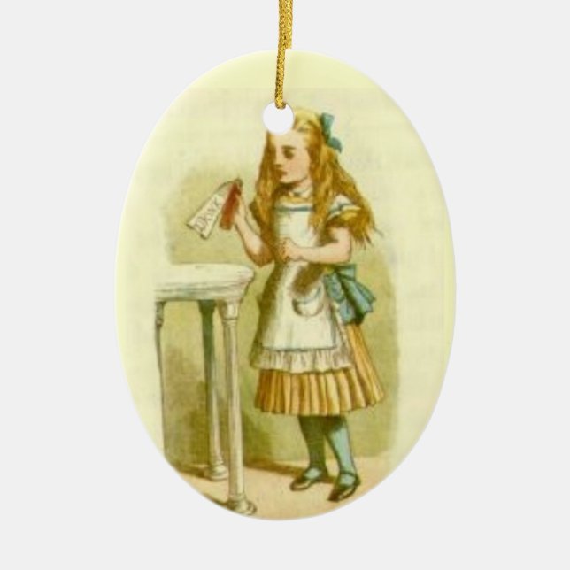 Best Christmas Tree Ornaments - Alice Wonderland Keramik Ornament (Vorne)