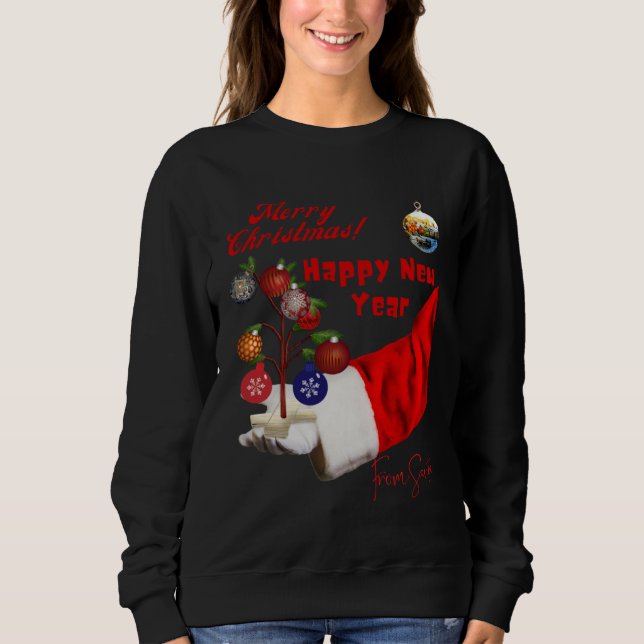 Best Christmas Wishes from Santa Claus Sweatshirt (Vorderseite)
