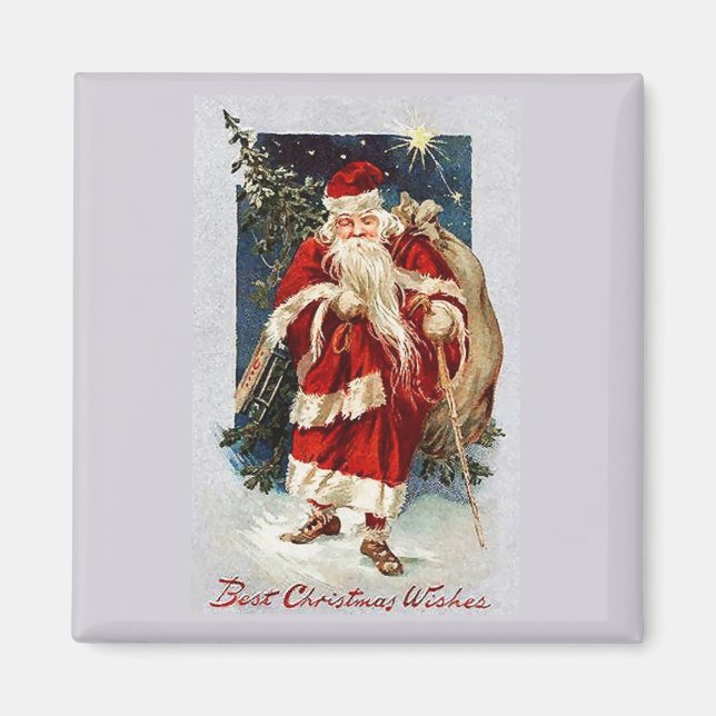 Best Christmas wünscht Vintag Magnet (Vorne)