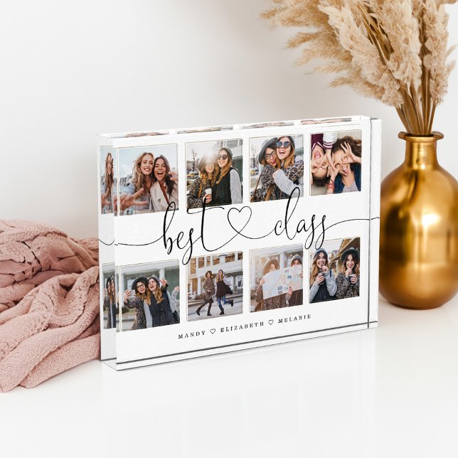 Best Class Script Geschenk für Freunde FotoCollage Fotoblock (Best Class Script Gift For Friends Photo Collage)