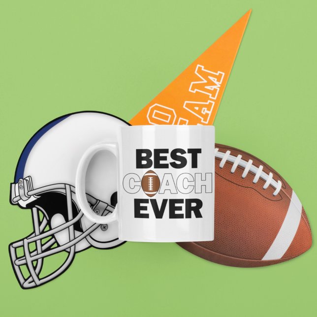 Best Coach Ever Football Trainer Sportteam Kaffeetasse (Von Creator hochgeladen)