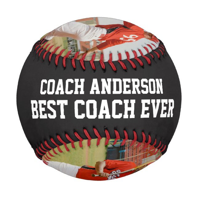Best Coach Ever Sports Modern Cool Unique Team Baseball (Vorderseite)