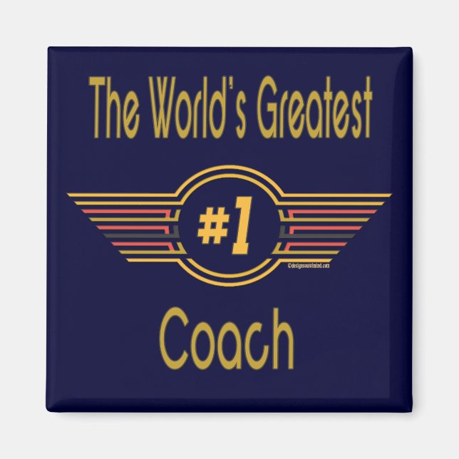 Best Coach Geschenke Magnet (Vorne)