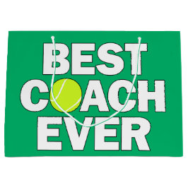 Best Coach je Tennis Coach Geschenktasche Große Geschenktüte