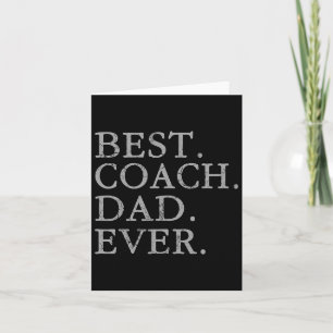 Best Coach Vater je Sports Baseball Football Socce Karte