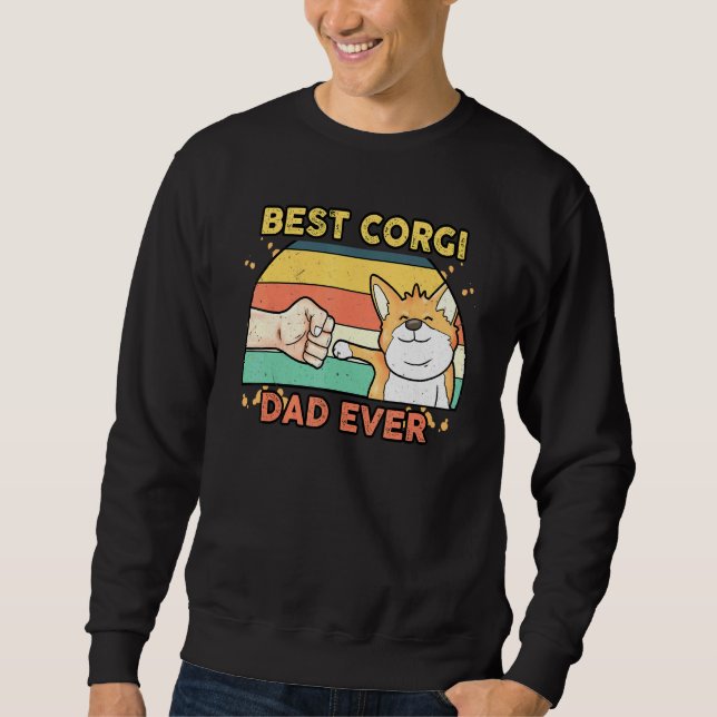 Best Corgi Vater Daddy Dog Eigentümer Vater Sweatshirt (Vorderseite)