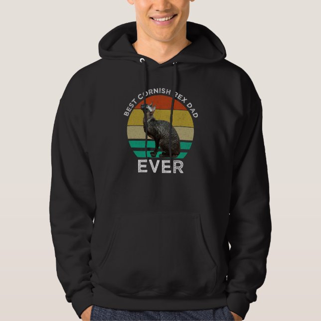 Best Cornish Rex Dad Ever Hoodie (Vorderseite)