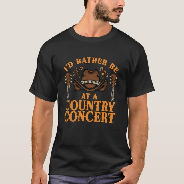 Best Country Concert Art for Men Women Country Mus T-Shirt (Vorderseite)