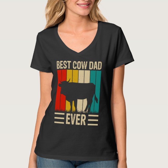 Best Cow Dad Ever  2 T-Shirt (Vorderseite)