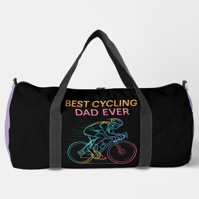 Best Cycling Dad Ever Duffle Bag (Vorderseite)