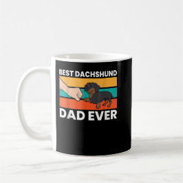 Best Dachshund Dad Ever T-Shirt Kaffeetasse