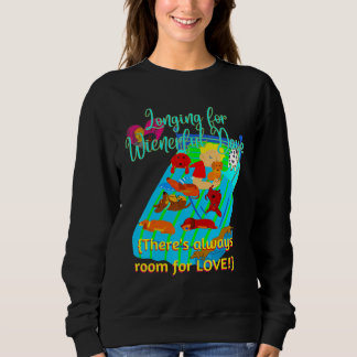 BEST DACKEL FUNNY DACKEL HUND IMMER ZIMMER FÜR L SWEATSHIRT