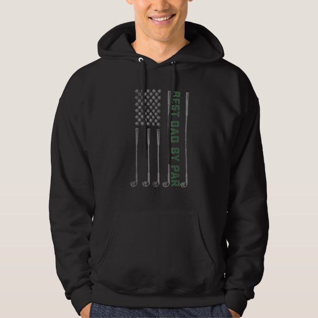 Best Dad By Par Daddy  Golf  Golfer Father s Day 1 Hoodie (Vorderseite)