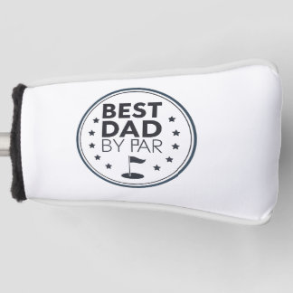 Best Dad By Par Golf Badge Design Golf Headcover