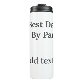 Best dad by par gray black father's day namesimple thermosbecher