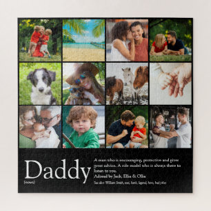 Best Dad Daddy Father Definition 12 Photo Black Puzzle