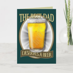Best Dad Deserves A Beer Karte