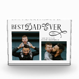  Best Dad Ever 2 Photos Modern Fathers Day Gifts Fotoblock