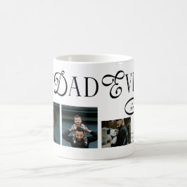  Best Dad Ever 3 Photo Modern Fathers Day Gifts Kaffeetasse
