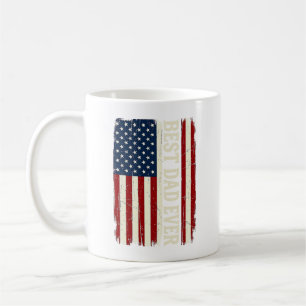 Best Dad Ever Amerikanische Flagge Vintage Vector  Kaffeetasse
