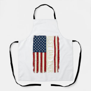 Best Dad Ever Amerikanische Flagge Vintage Vector  Schürze