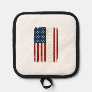 Best Dad Ever Amerikanische Flagge Vintage Vector  Topflappen