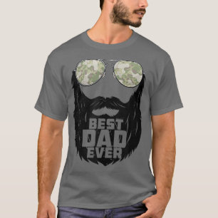 Best Dad Ever Bearded Dad Father's Day Dad Funny T-Shirt