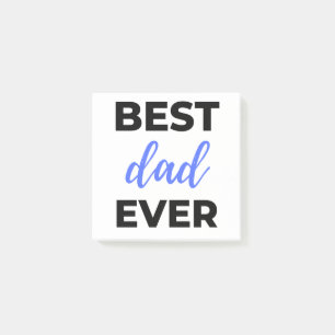 Best Dad Ever Black Post-it Klebezettel