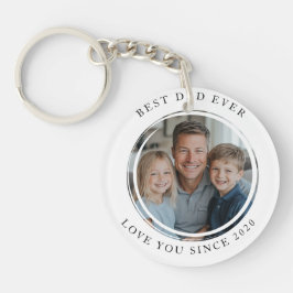 Best dad Ever Custom Foto Schlüsselanhänger