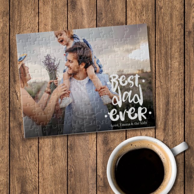 Best Dad Ever Custom Photo Gift From Wife Puzzle (Von Creator hochgeladen)
