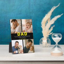 Best Dad Ever Custom Photo | Personalized Father’s Fotoplatte