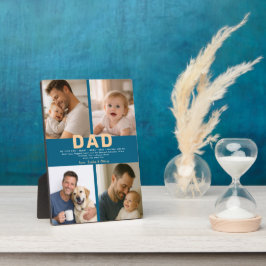 Best Dad Ever Custom Photo | Personalized Father’s Fotoplatte
