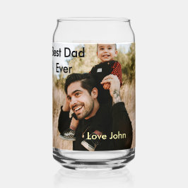 Best dad ever father's dad gift photo name simple  dosenglas