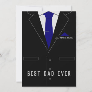 Best DAD Ever Father's Day Card - Your Text / Name