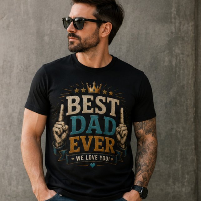 Best dad ever funny shirt for dad (Von Creator hochgeladen)