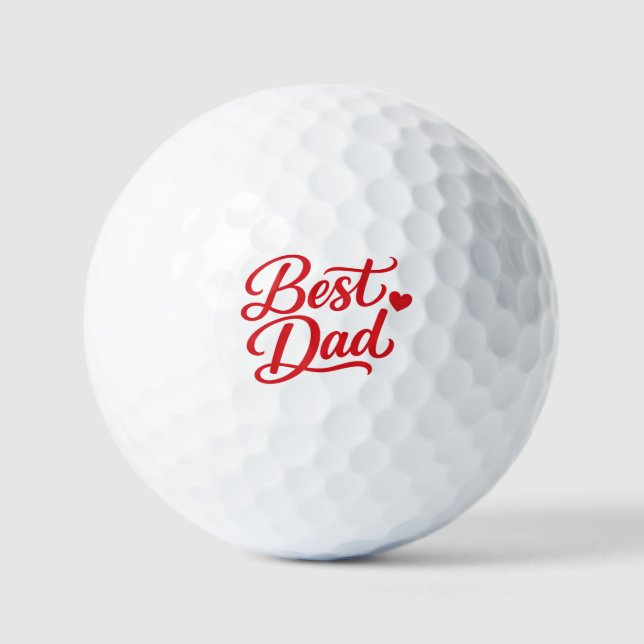 Best Dad Ever Gift Tee Golfball (Vorderseite)